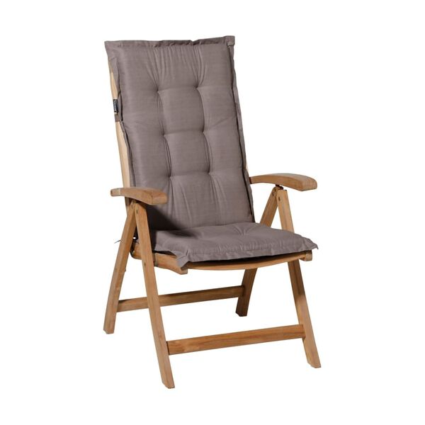 Madison Coussin de chaise &agrave; haut dossier Basic 123x50 cm taupe