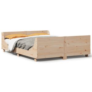 vidaXL Cadre de lit sans matelas 120x200 cm bois de pin massif