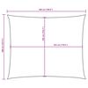 vidaXL Voile de parasol tissu oxford rectangulaire 4x5 m bleu