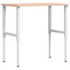vidaXL &Eacute;tabli 100x(55-60)x(71,5-98) cm bois massif de h&ecirc;tre
