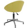vidaXL Chaises pivotantes &agrave; manger lot de 6 vert tissu