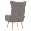 vidaXL fauteuil Taupe 69 x 74 x 93 cm tissu
