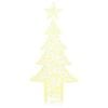 vidaXL Sapin de No&euml;l avec 240 LED Blanc chaud 150 cm Acrylique