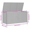 vidaXL Bo&icirc;te de rangement de jardin gris 120x50x60 cm r&eacute;sine tress&eacute;e