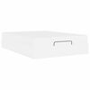 vidaXL Cadre de lit avec matelas avec matelas 2 pcs Blanc PVC
