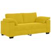 vidaXL Canap&eacute; deux places jaune 180x77x82 cm velours