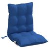 vidaXL Coussins de chaise &agrave; dossier bas lot de 6 bleu royal