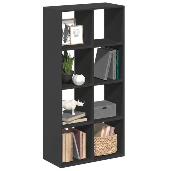 vidaXL &Eacute;tag&egrave;re s&eacute;paratrice de pi&egrave;ce noir 69,5x29x137,5 cm