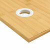 vidaXL Dessus de bureau 80x40x1,5 cm bambou