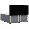 vidaXL Sommier &agrave; lattes de lit et matelas Gris fonc&eacute; 200x200cm Velours