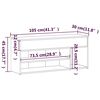 vidaXL Banc &agrave; chaussures Sonoma gris 105x30x45 cm Bois d'ing&eacute;nierie
