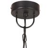 vidaXL Lampe suspendue industrielle 25 W Noir Rond 42 cm E27