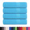 vidaXL Serviettes de douche FROGN 4pcs turquoise 70x140cm 360 g/m&sup2;