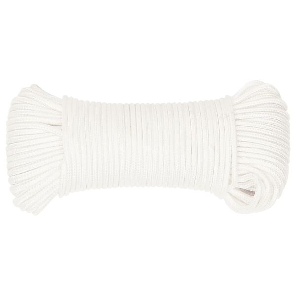 vidaXL Corde de bateau Blanc complet 4 mm 25 m Polypropyl&egrave;ne