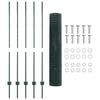 vidaXL Clôture avec poteau Vert 1,4 x 10 m Acier et PVC