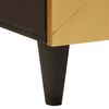 vidaXL Ensemble de Meubles de Salle de Bain 5 pcs Noir et or