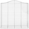 vidaXL Paniers &agrave; gabions arqu&eacute;s 40 pcs 200x50x180/200 cm Fer galvanis&eacute;