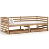 vidaXL Lit de jour sans matelas avec tiroirs 90x200 cm marron miel