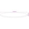 vidaXL Dessus de table Ø70x3,8 cm rond bois massif d'acacia