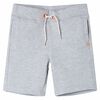 Short pour enfants avec cordon de serrage gris 140