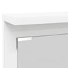 vidaXL Porte-manteau mural Blanc 84 x 10 x 80 cm Bois d'ing&eacute;nierie