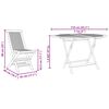 vidaXL Ensemble de salle à manger pour jardin 5 pcs Marron Teck massif