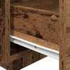 vidaXL Cabinet de chevet avec tiroir 2 pcs Bois ancien 40 x 39 x 37 cm