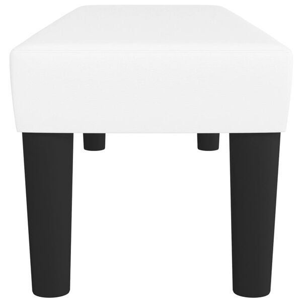 vidaXL Banc Blanc 100x30x30 cm Similicuir