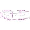 VidaXL Cadre de lit ottoman avec matelas cr&egrave;me 200x200cm tissu