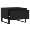 vidaXL Tables basses 2 pcs noir 50x46x35 cm bois d'ing&eacute;nierie