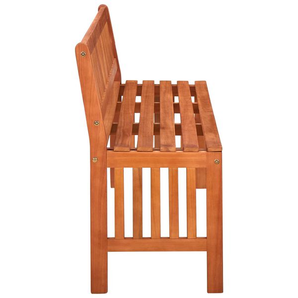 vidaXL Banc de jardin 137 cm Bois d'eucalyptus solide