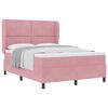 vidaXL Lit &agrave; ressorts avec matelas Rose 200 x 160 cm Velours