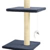 vidaXL Arbre &agrave; chat avec griffoirs en sisal 260 cm Bleu fonc&eacute;