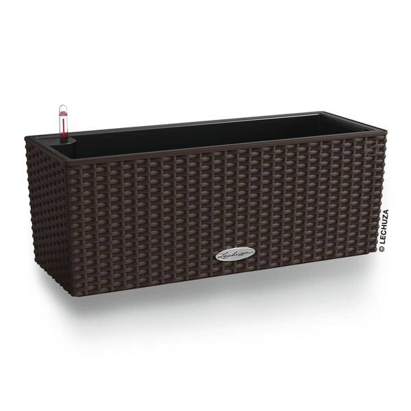 LECHUZA Jardini&egrave;re BALCONERA Cottage 50 ALL-IN-ONE Moka