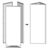 vidaXL Jardini&egrave;res 2 pcs vert olive triangulaire 30x26x75 cm acier