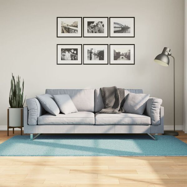 vidaXL Tapis OVIEDO &agrave; poils courts vert 100x200 cm
