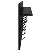 vidaXL Porte-manteau mural avec &eacute;tag&egrave;re Ch&ecirc;ne noir 80 x 40 x 12 cm