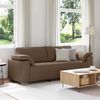 vidaXL Canap&eacute; 178cm Marron tissu