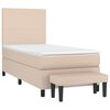 vidaXL Sommier &agrave; lattes de lit avec matelas Cappuccino 80x200 cm