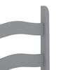 vidaXL Ensemble &agrave; manger Panama 7 pcs gris bois de pin massif