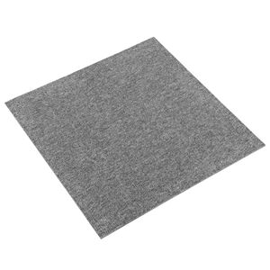 vidaXL Tapis 20 pc Gris 50 x 50 cm 100% Polypropyl&egrave;ne