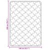 vidaXL Duvet d'&eacute;t&eacute; simple Matelass&eacute; Noir 140 x 200 cm