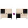 vidaXL Buffet avec stockage Finition Lavage Blanc 80 x 33 x 75 cm