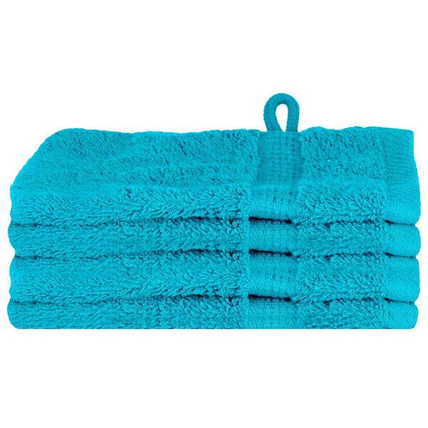 vidaXL Serviette Invit&eacute; SOLUND Turquoise Coton