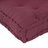 vidaXL Coussin de canapé sur palette Marron tissu