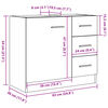 vidaXL Armoire d'&eacute;vier vieux bois 63x30x54 cm bois d'ing&eacute;nierie