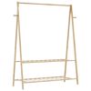 vidaXL Porte-v&ecirc;tement avec &eacute;tag&egrave;res 132x45,5x150,5 cm bambou