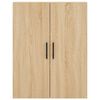 vidaXL Buffet haut Ch&ecirc;ne sonoma 69,5x34x180 cm Bois d'ing&eacute;nierie