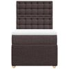 vidaXL Sommier &agrave; lattes de lit avec matelas Marron fonc&eacute; 90x190 cm