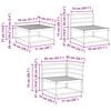 vidaXL Ensemble de canap&eacute;s d'ext&eacute;rieur 6 pcs Naturel